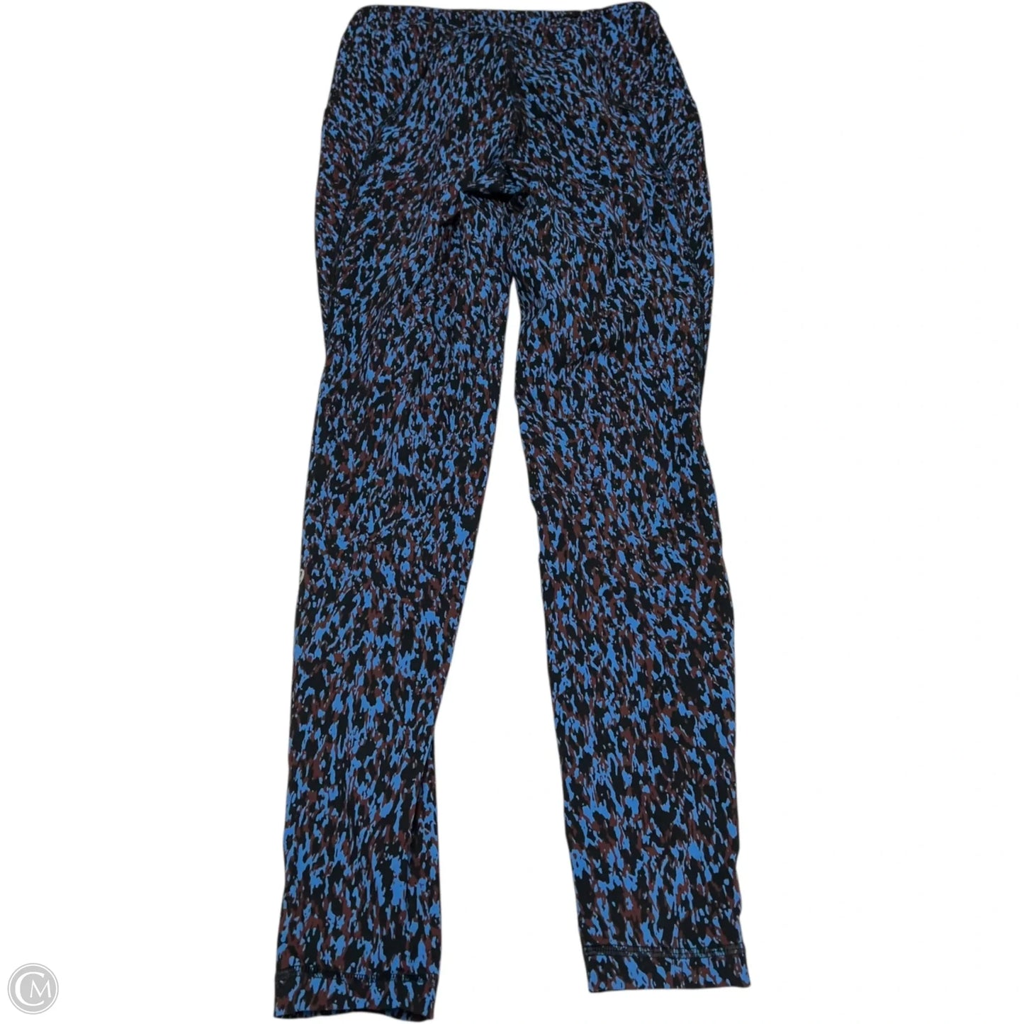 Athletic Leggings By Lululemon In Blue & Brown, Size: S