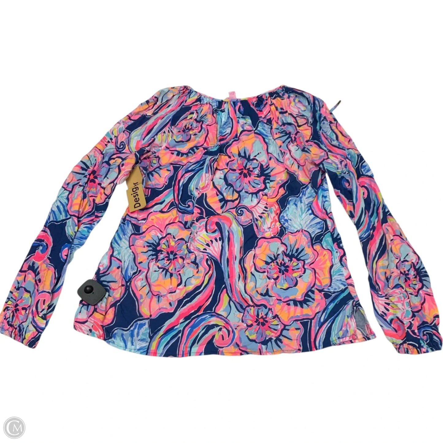 Top Long Sleeve Designer By Lilly Pulitzer In Blue & Pink, Size: Xs