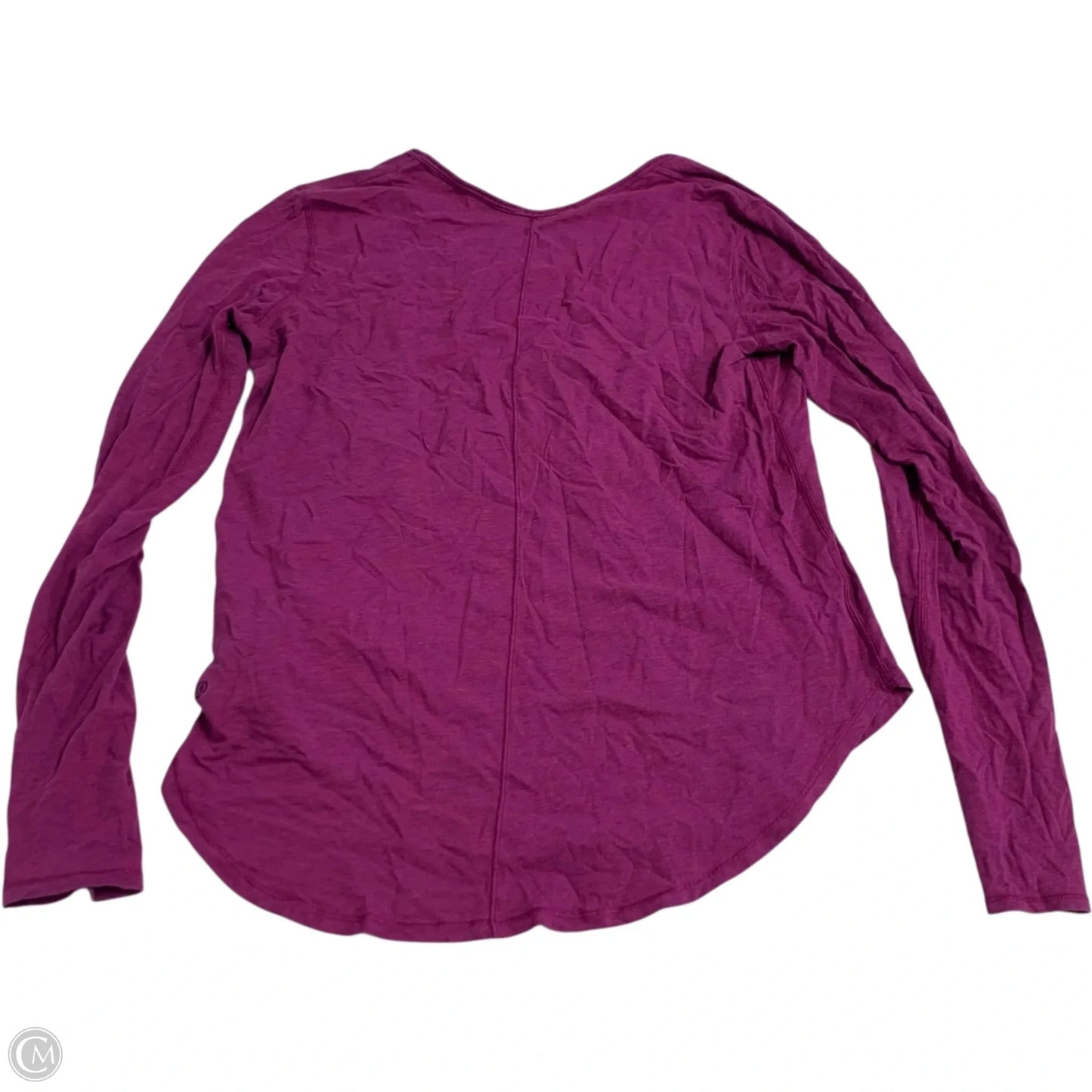 Athletic Top Long Sleeve Crewneck By Lululemon In Purple, Size: S