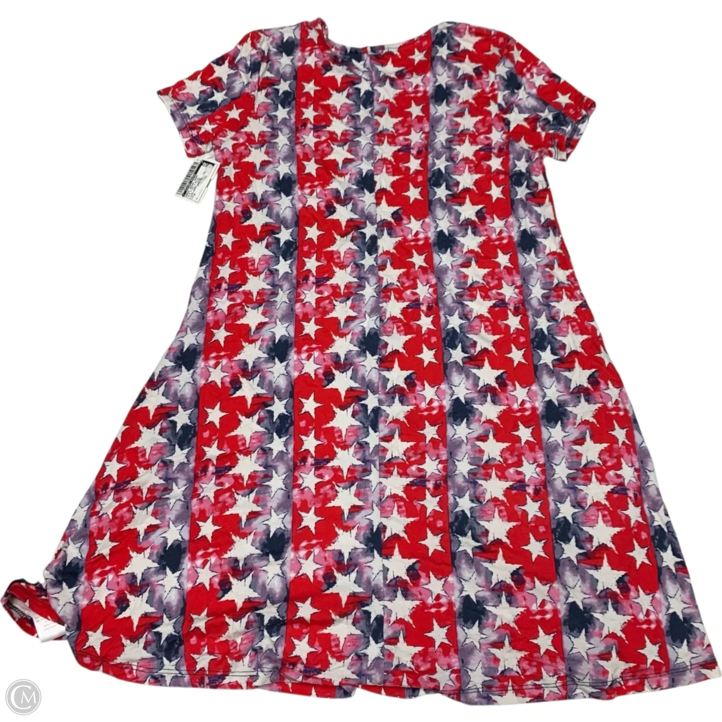 Dress Casual Short By Clothes Mentor In Blue & Red & White, Size: M