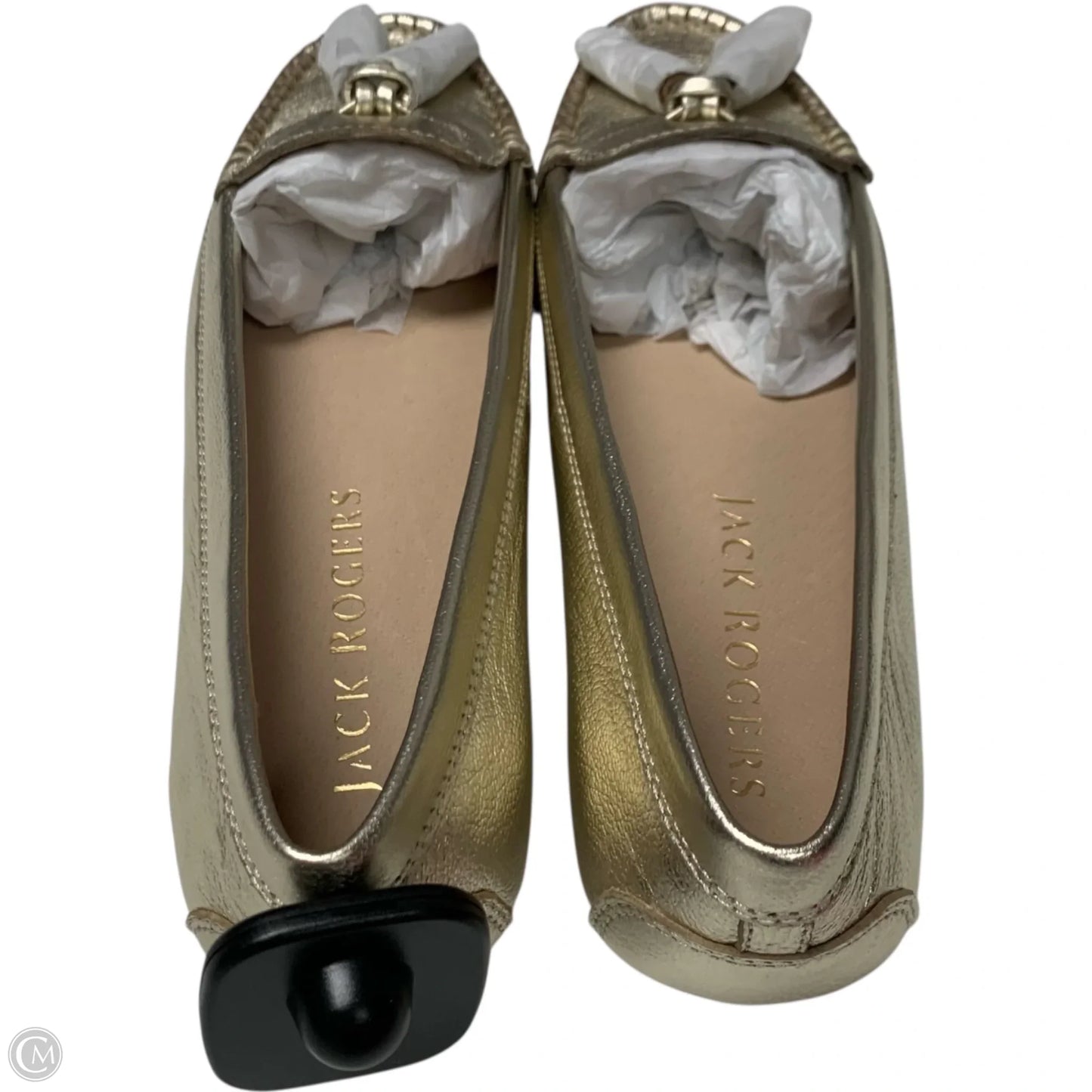 Shoes Designer By Jack Rogers In Gold, Size: 7.5
