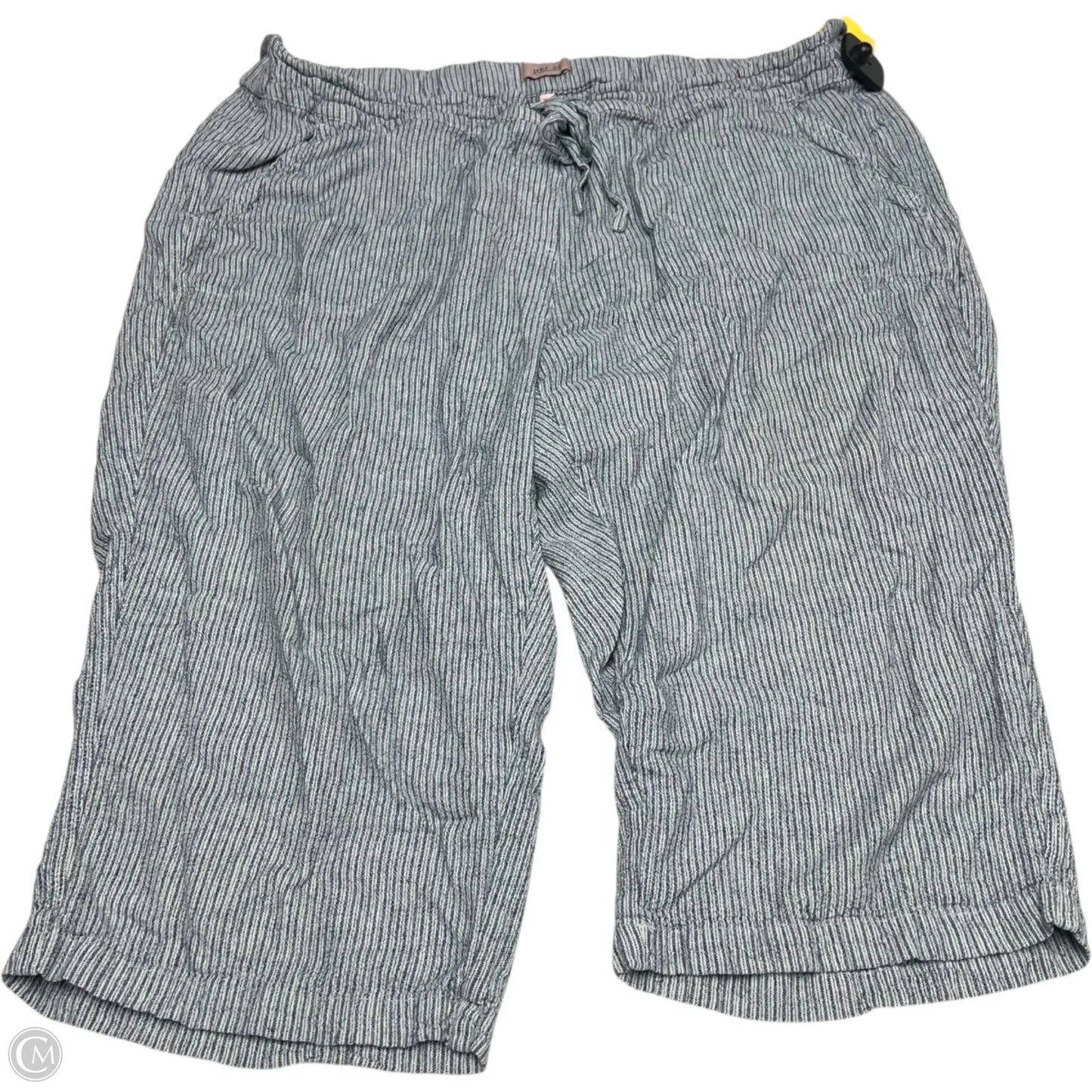Pants Linen By Per Se In Striped Pattern, Size: 3x