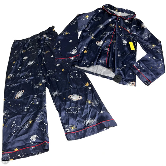 Lounge Set Pants By Clothes Mentor In Blue, Size: L