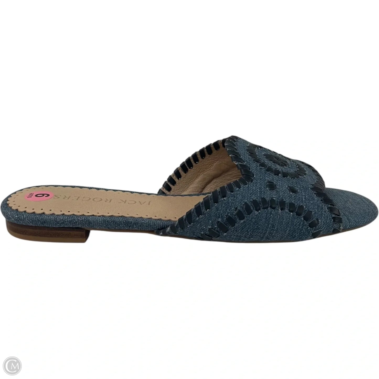Sandals Designer By Jack Rogers In Blue Denim, Size: 9