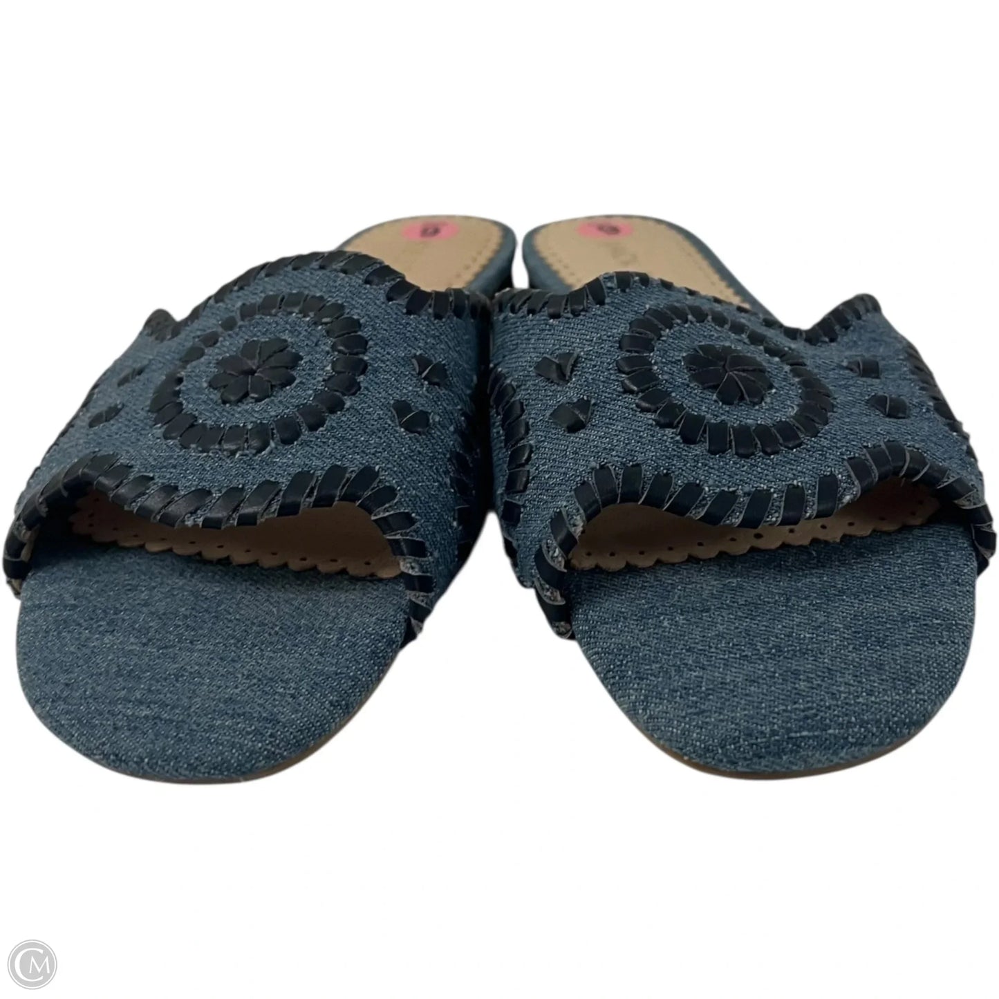 Sandals Designer By Jack Rogers In Blue Denim, Size: 9