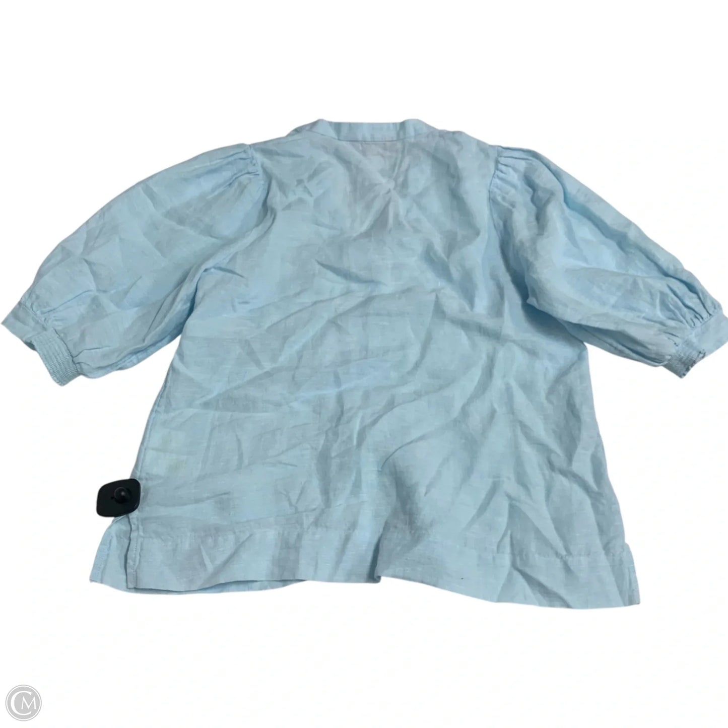 Top 3/4 Sleeve Designer By Lilly Pulitzer In Blue, Size: S