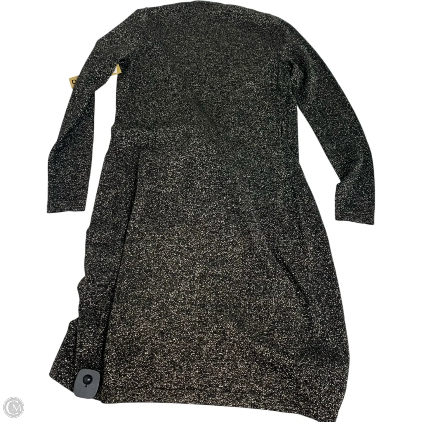 Cardigan Designer By Diane Von Furstenberg In Black & Gold, Size: S