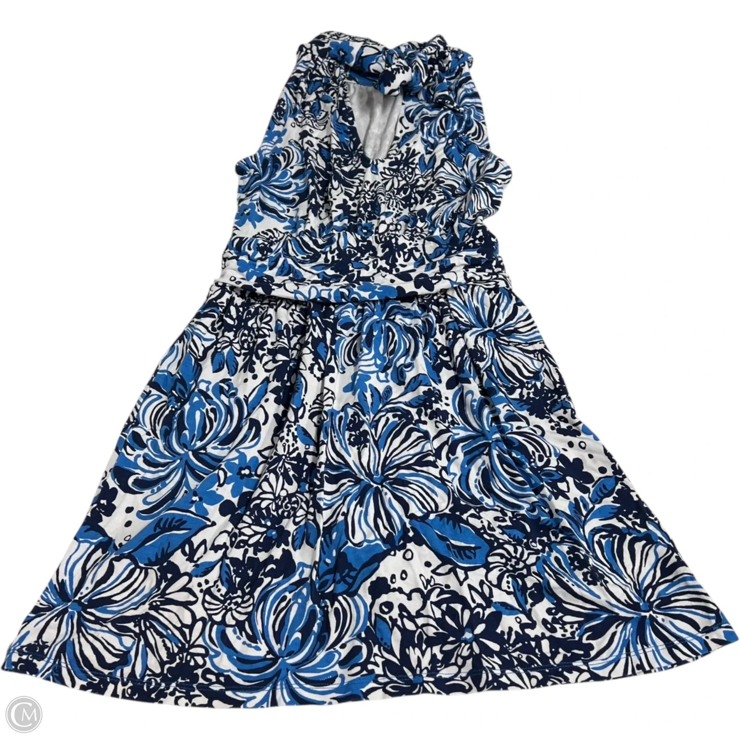 Romper Designer By Lilly Pulitzer In Blue & White, Size: Xs