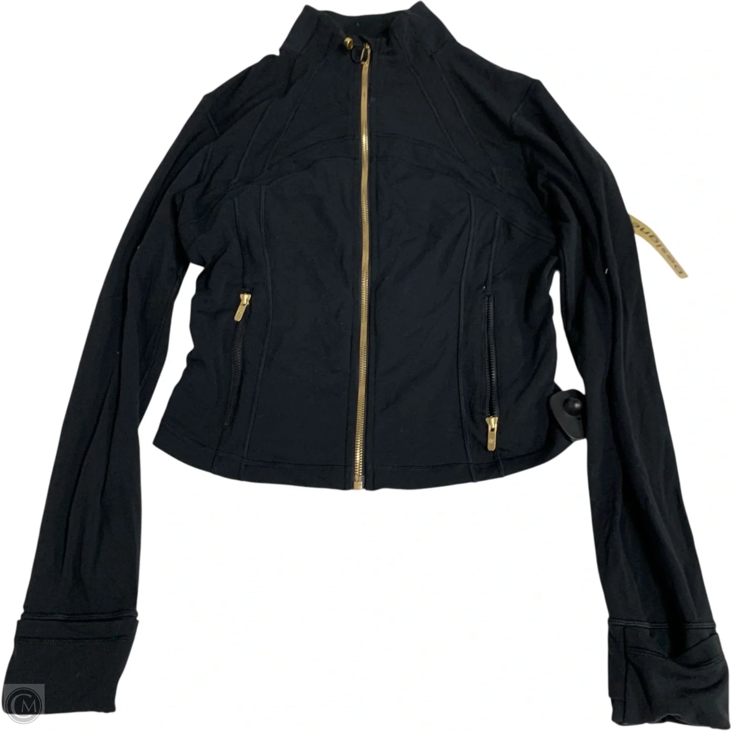 Athletic Jacket By Lululemon In Black, Size: M