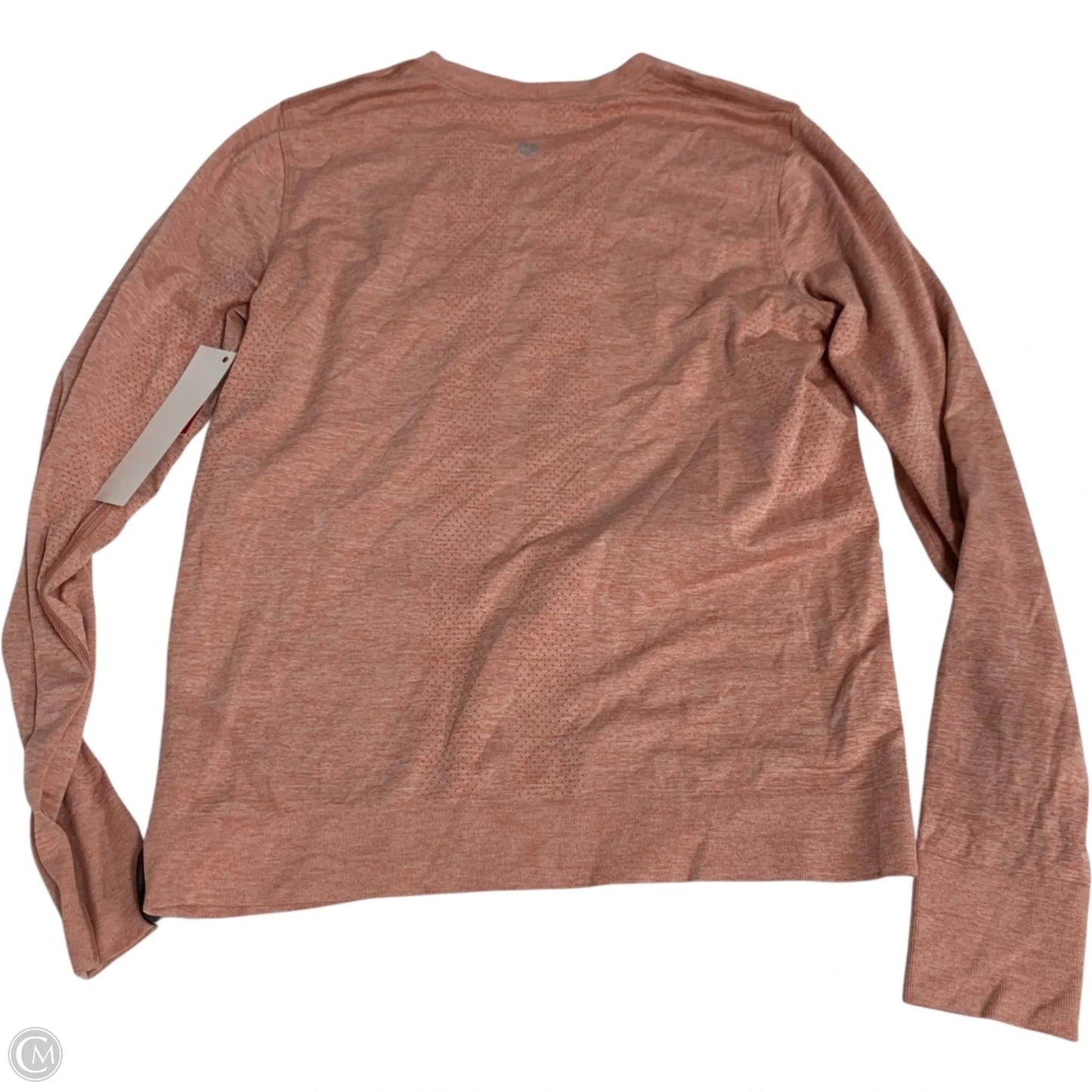 Athletic Top Long Sleeve Collar By Lululemon In Pink, Size: S