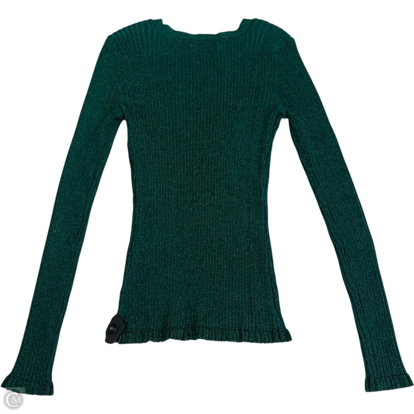 Top Long Sleeve Designer By Milly In Green, Size: S