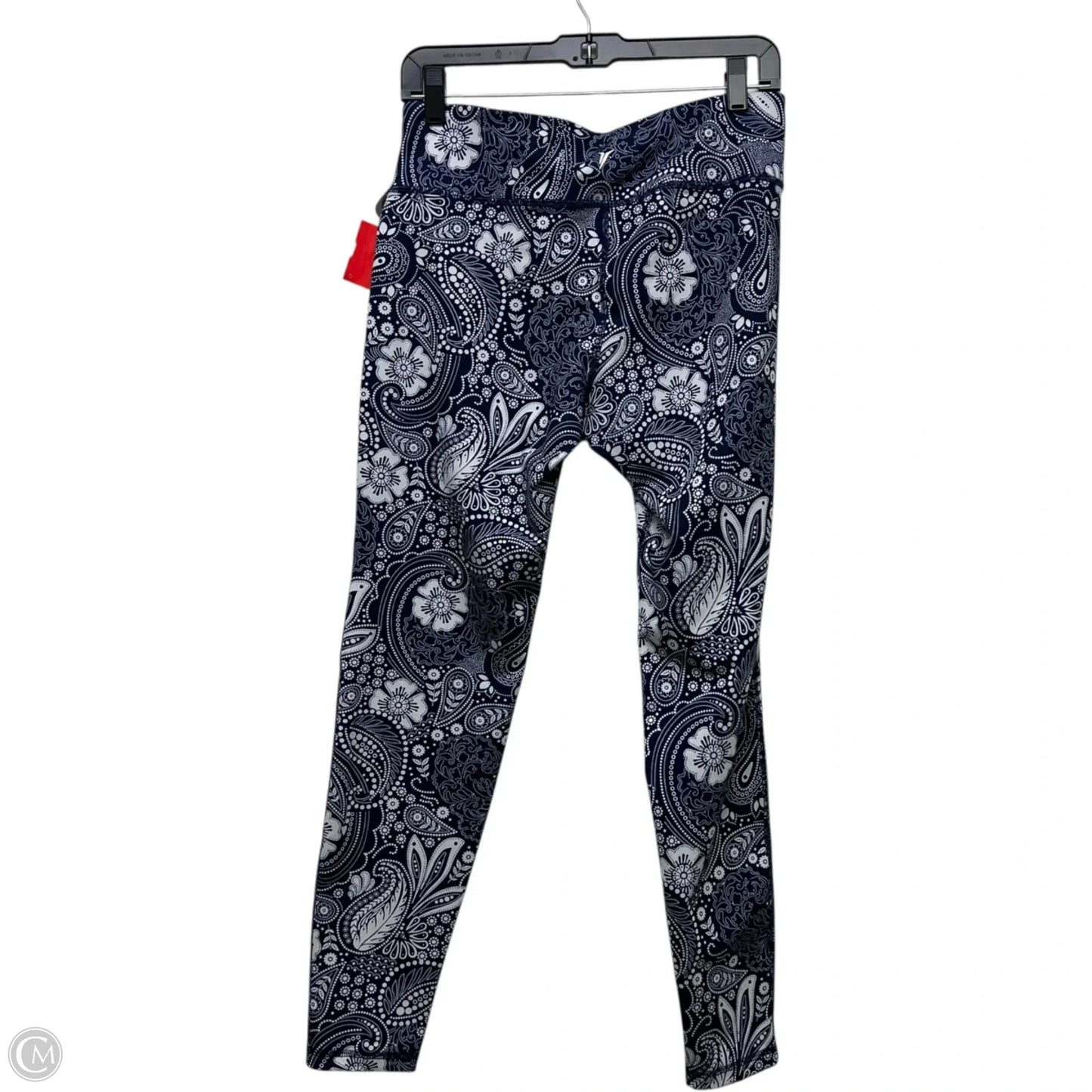 Athletic Leggings By Old Navy In Blue & White, Size: L
