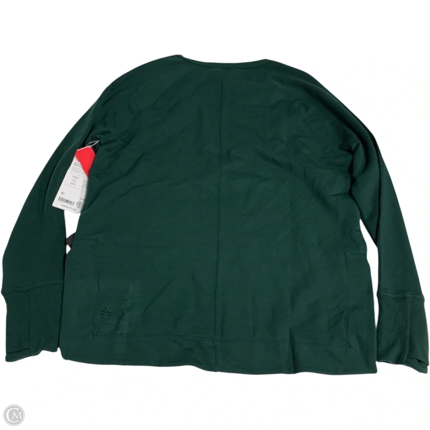 Athletic Sweatshirt Crewneck By Athleta In Green, Size: S