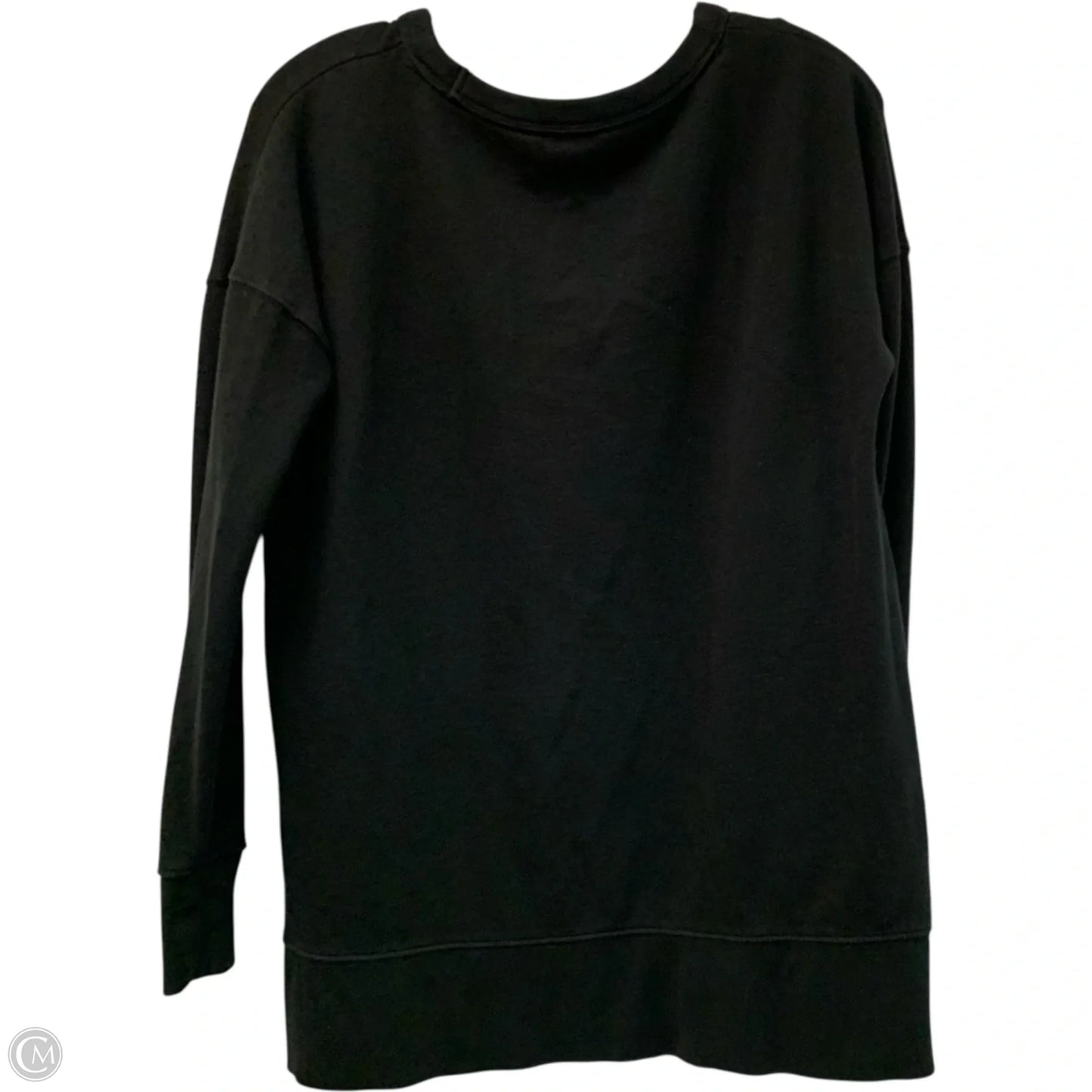 Sweatshirt Crewneck By Gap In Black, Size: M