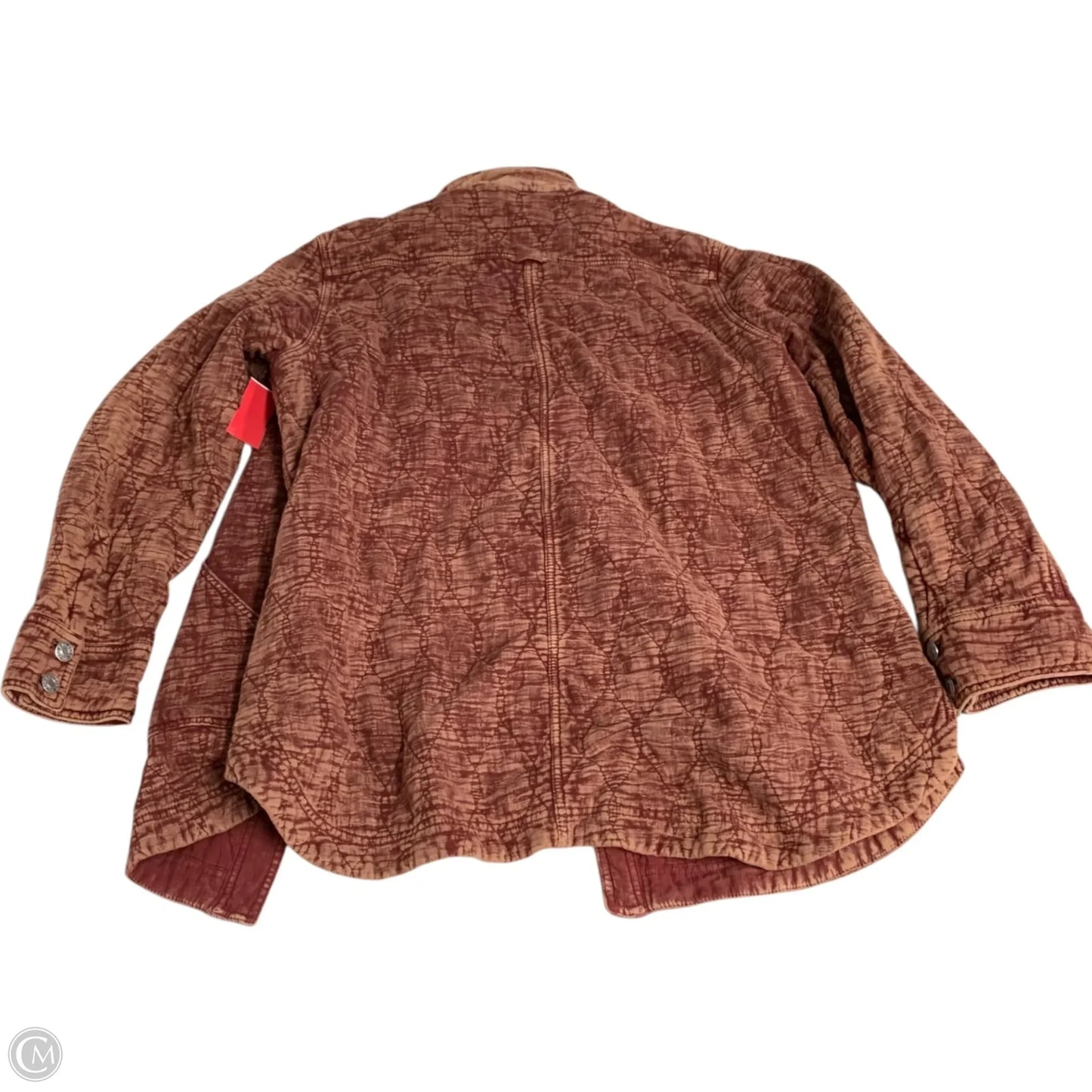 Coat Puffer & Quilted By Pilcro In Orange & Red, Size: L