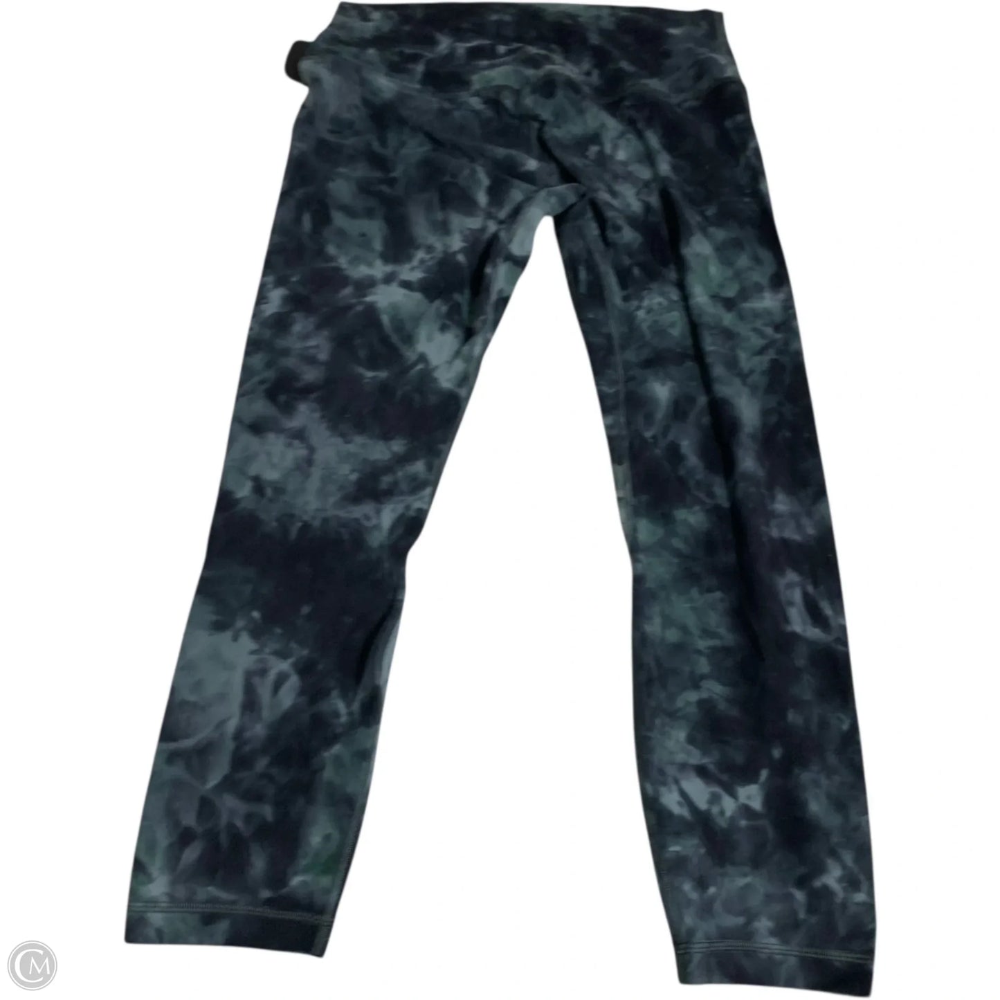 Athletic Leggings By Lululemon In Black & Grey, Size: L