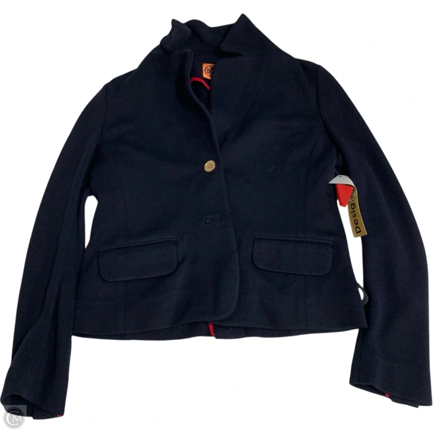 Blazer Designer By Tory Burch In Navy, Size: S