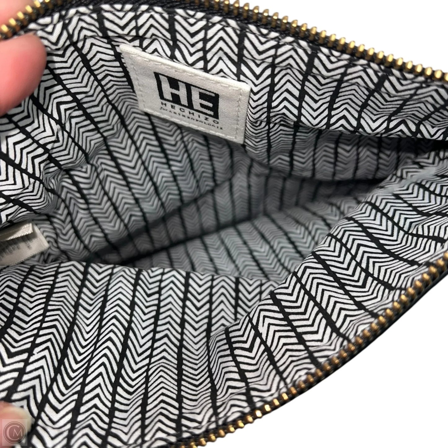 Clutch Leather By Anthropologie, Size: Medium