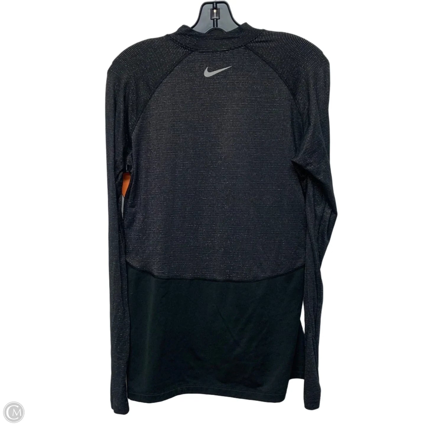 Athletic Top Long Sleeve Crewneck By Nike Apparel In Black, Size: Xl