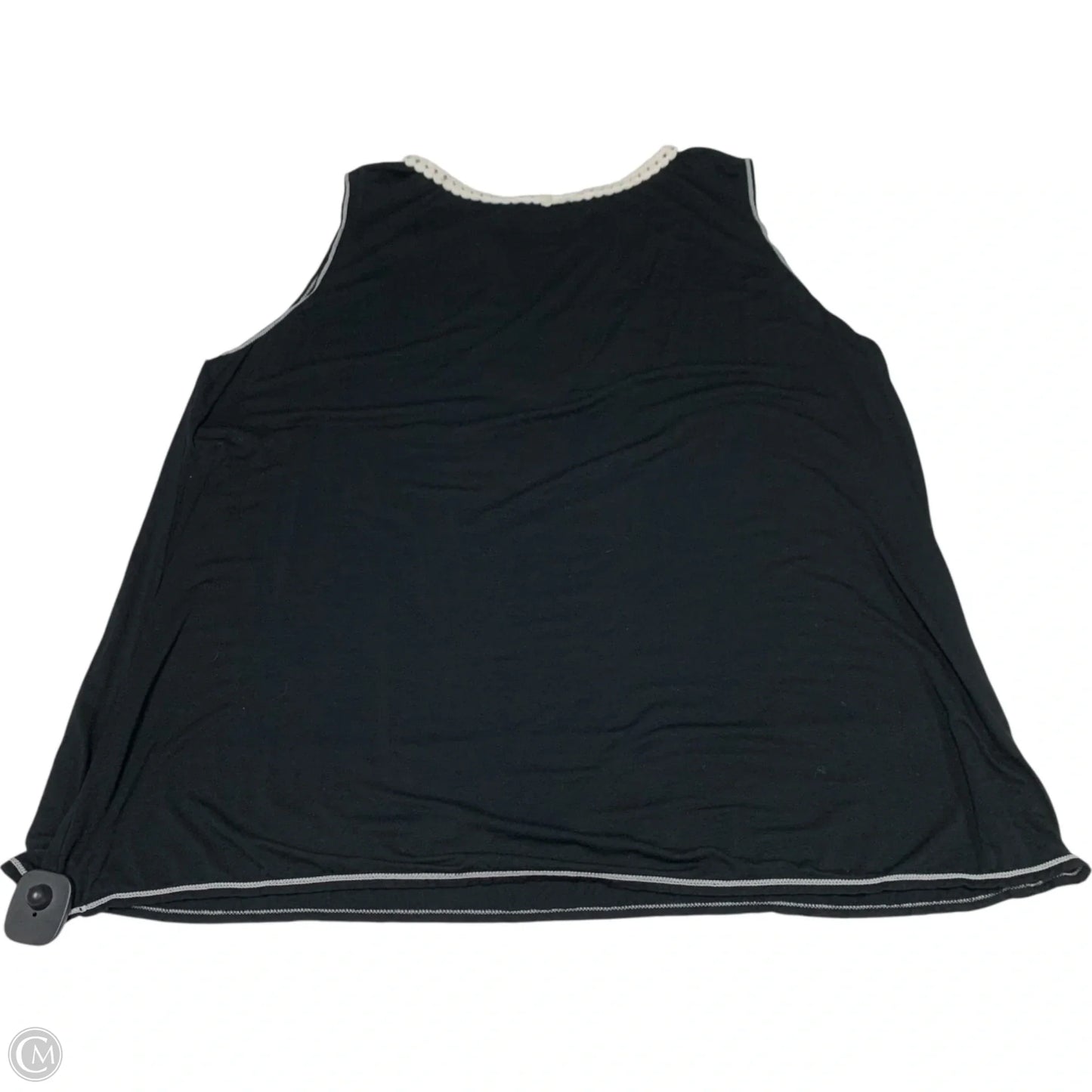 Top Sleeveless By Max Studio In Black & White, Size: 2x