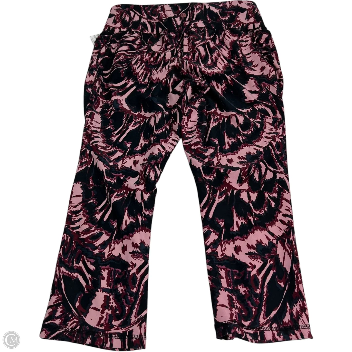 Athletic Leggings Capris By Livi Active In Black & Pink, Size: L