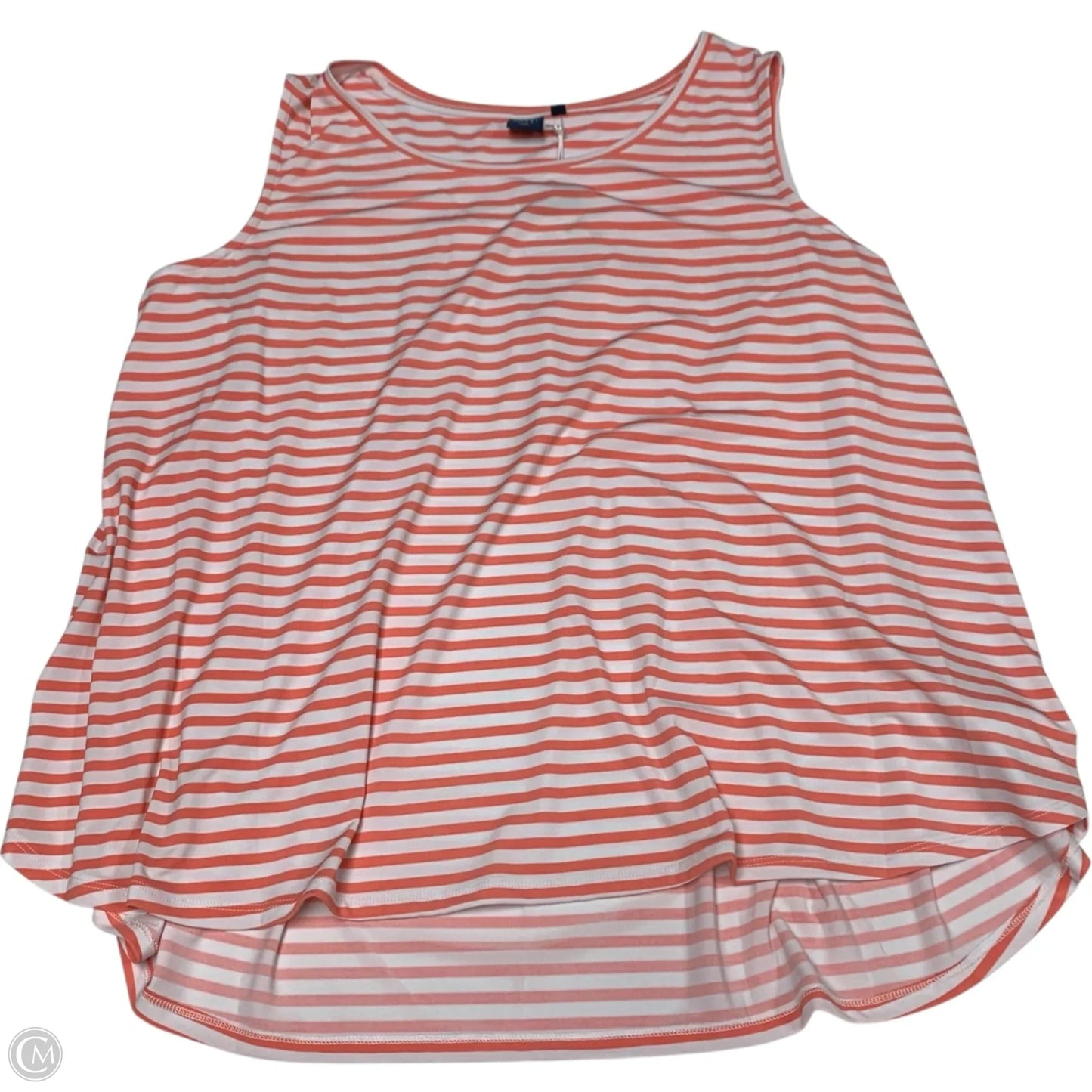 Top Sleeveless By Kaari Blue In Pink & White, Size: 2x
