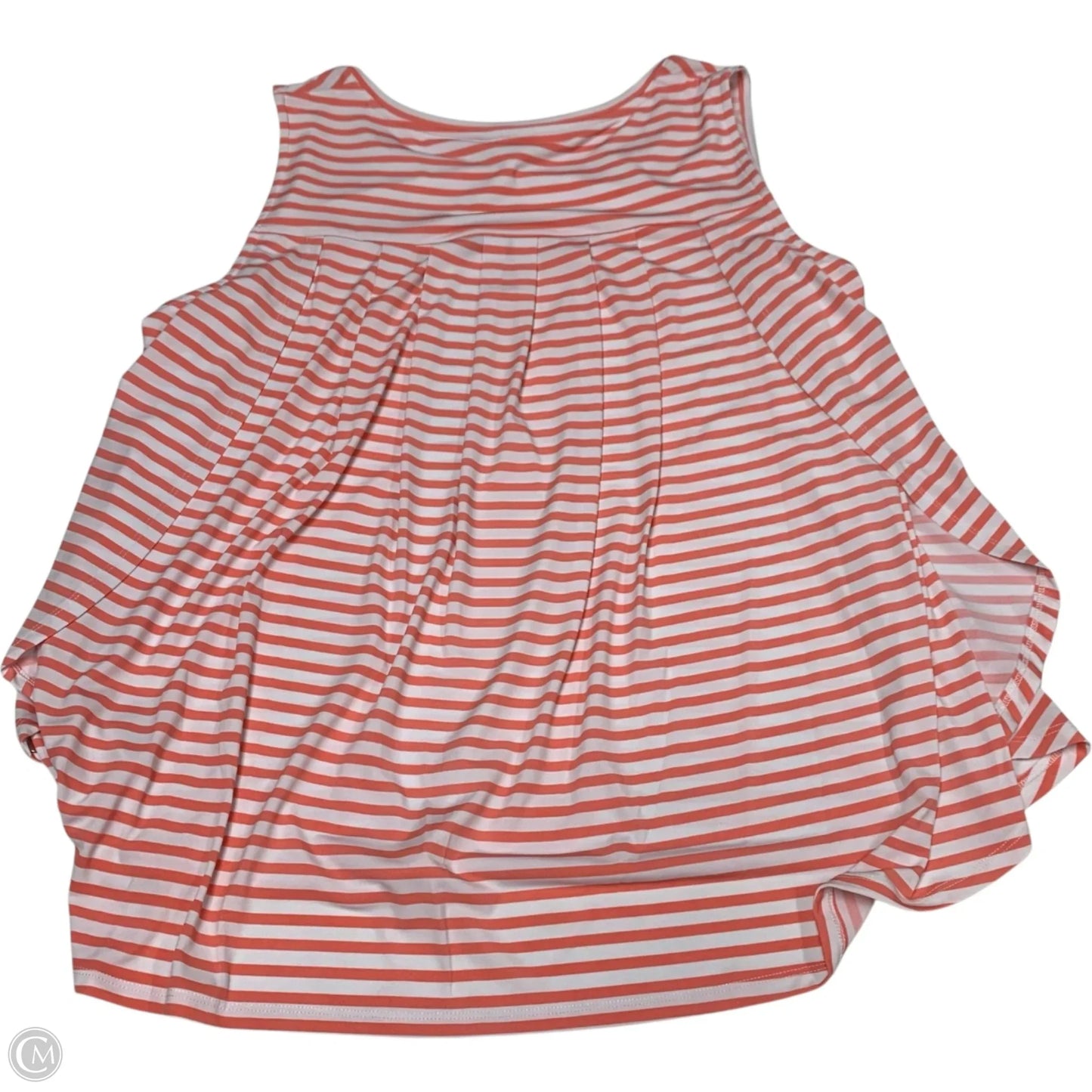 Top Sleeveless By Kaari Blue In Pink & White, Size: 2x