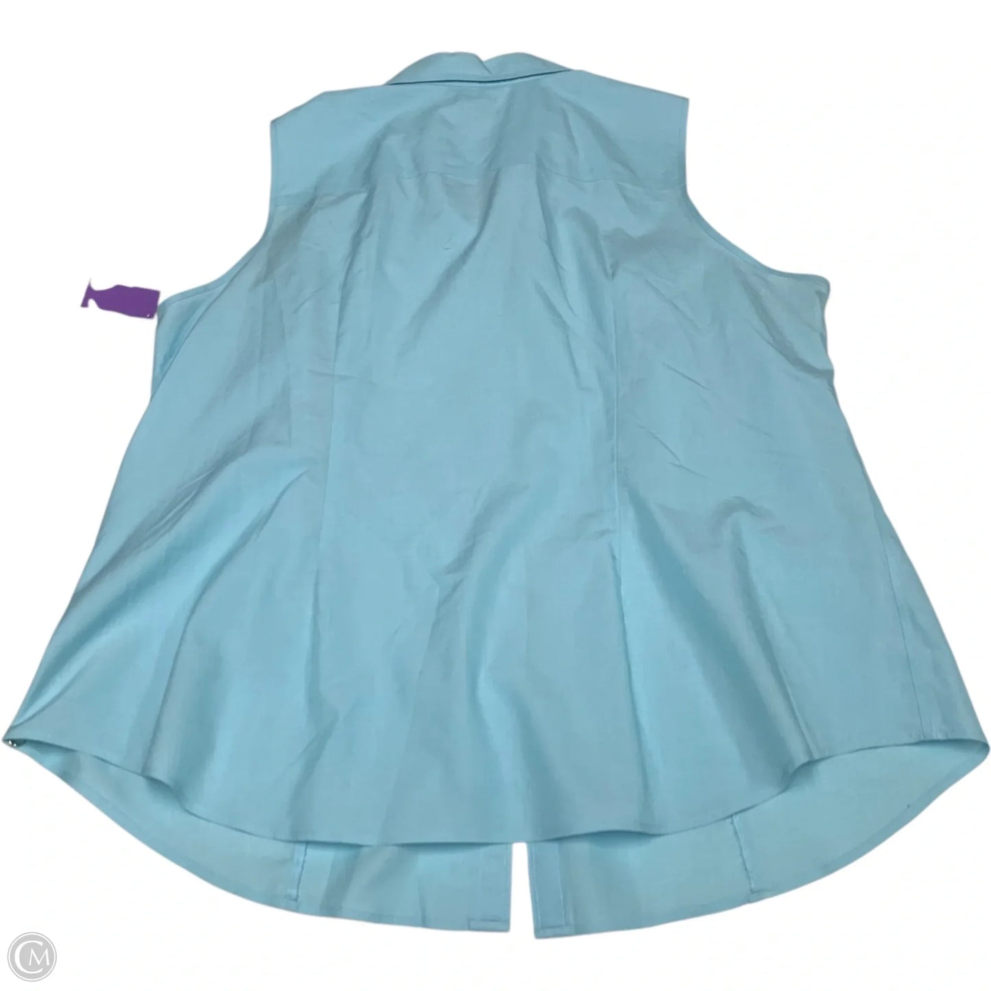 Top Sleeveless By Talbots In Blue, Size: 1x