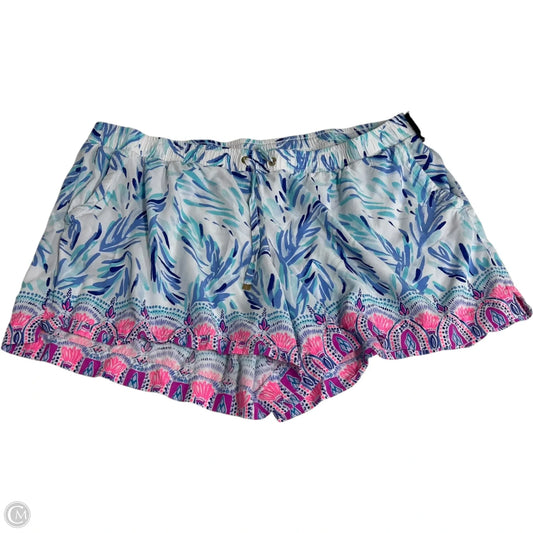 Shorts Designer By Lilly Pulitzer In Blue & White, Size: Xl