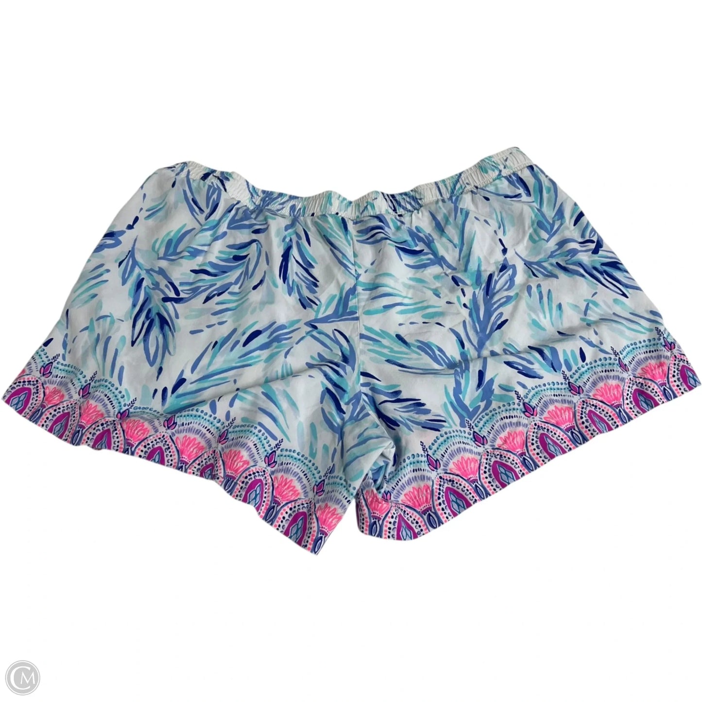 Shorts Designer By Lilly Pulitzer In Blue & White, Size: Xl