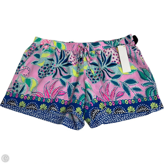 Shorts Designer By Lilly Pulitzer In Blue & Purple, Size: Xl