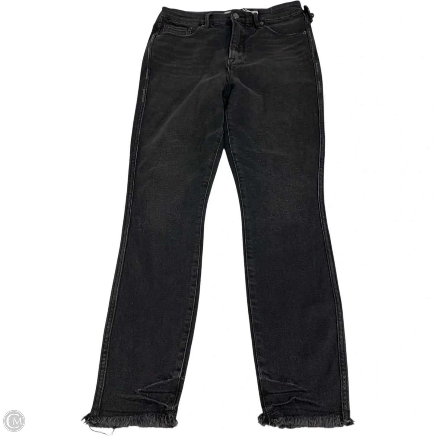 Jeans Designer By Good American In Black Denim, Size: 10