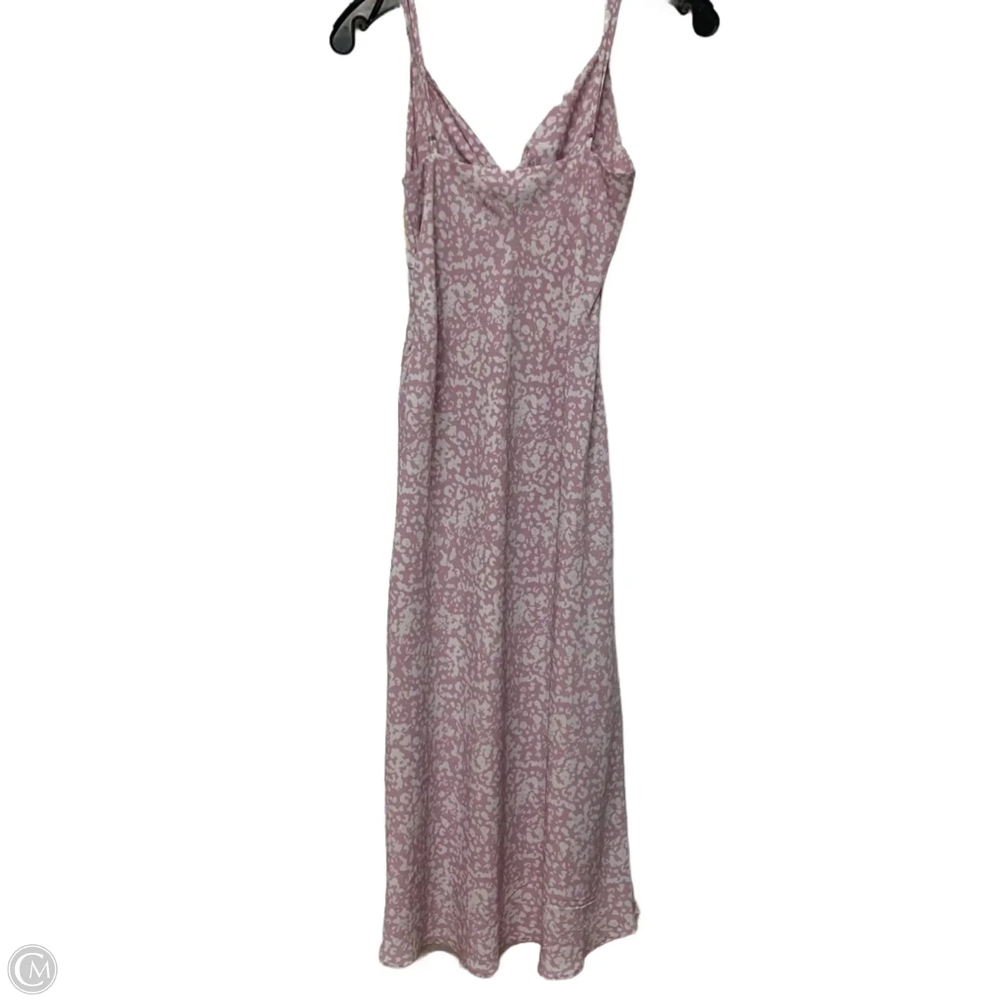 Dress Casual Midi By Abercrombie And Fitch In Purple & White, Size: S