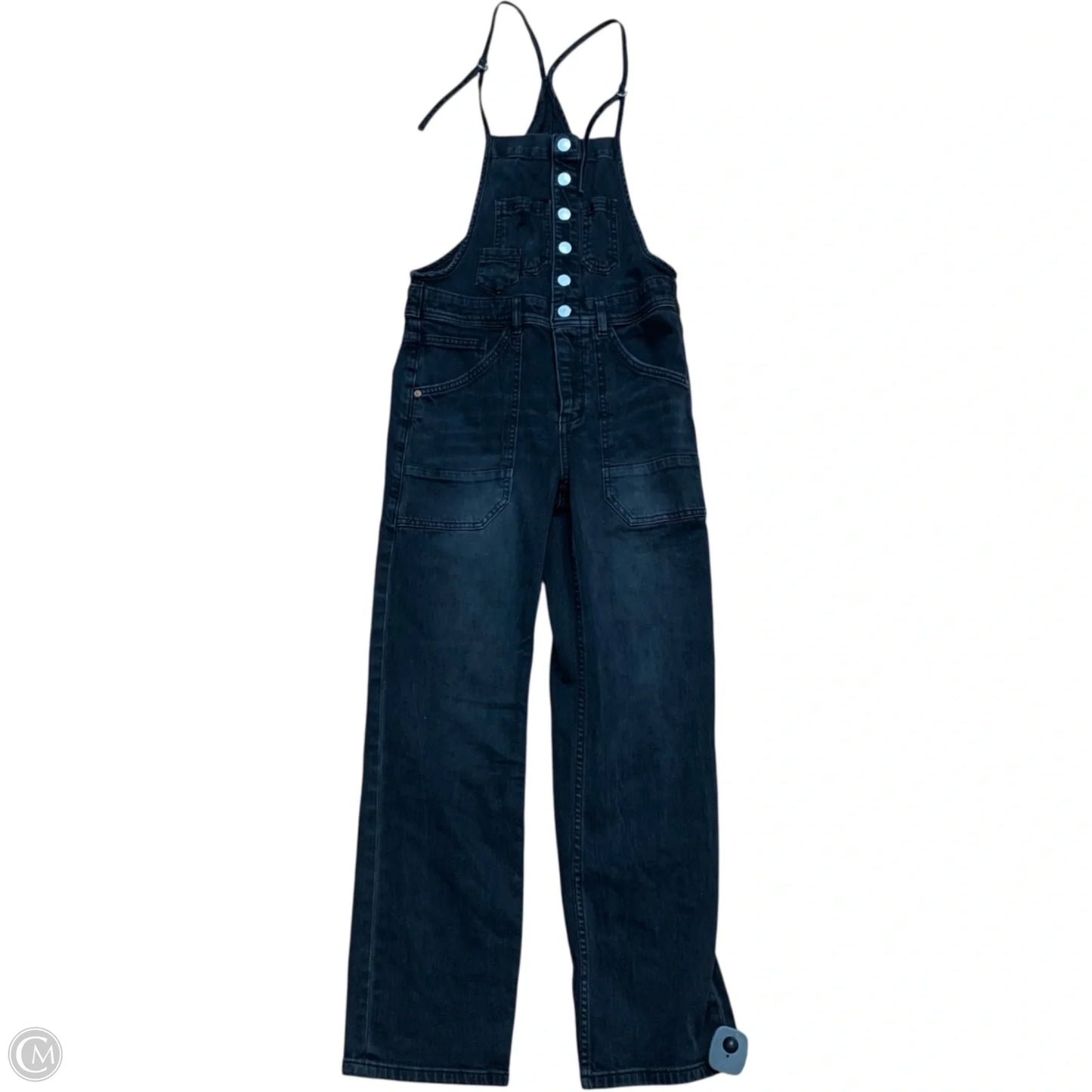 Overalls By Pilcro In Black Denim, Size: Xs