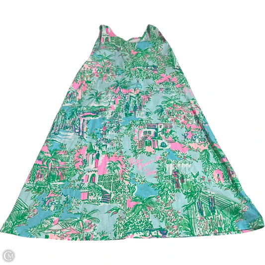 Dress Designer By Lilly Pulitzer In Blue & Green, Size: Xxs