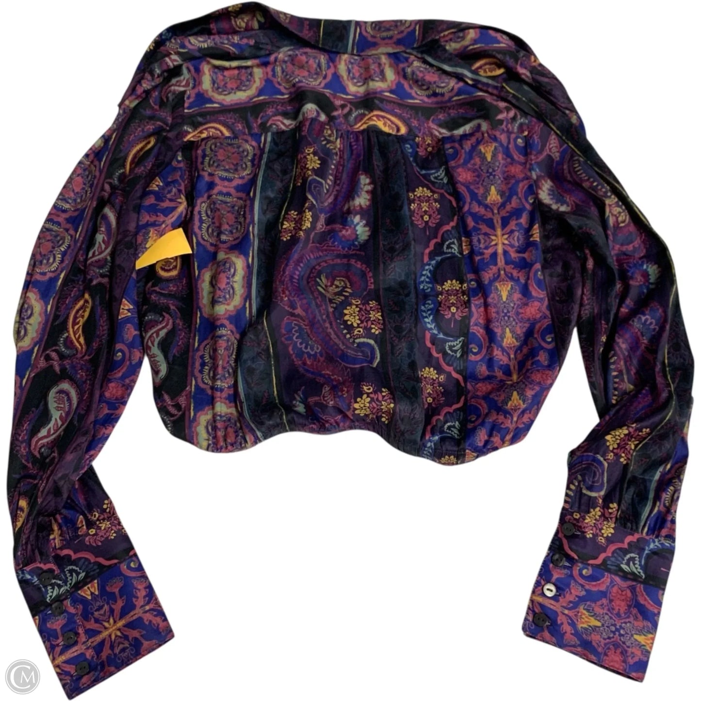 Blouse Long Sleeve By Free People In Purple, Size: M