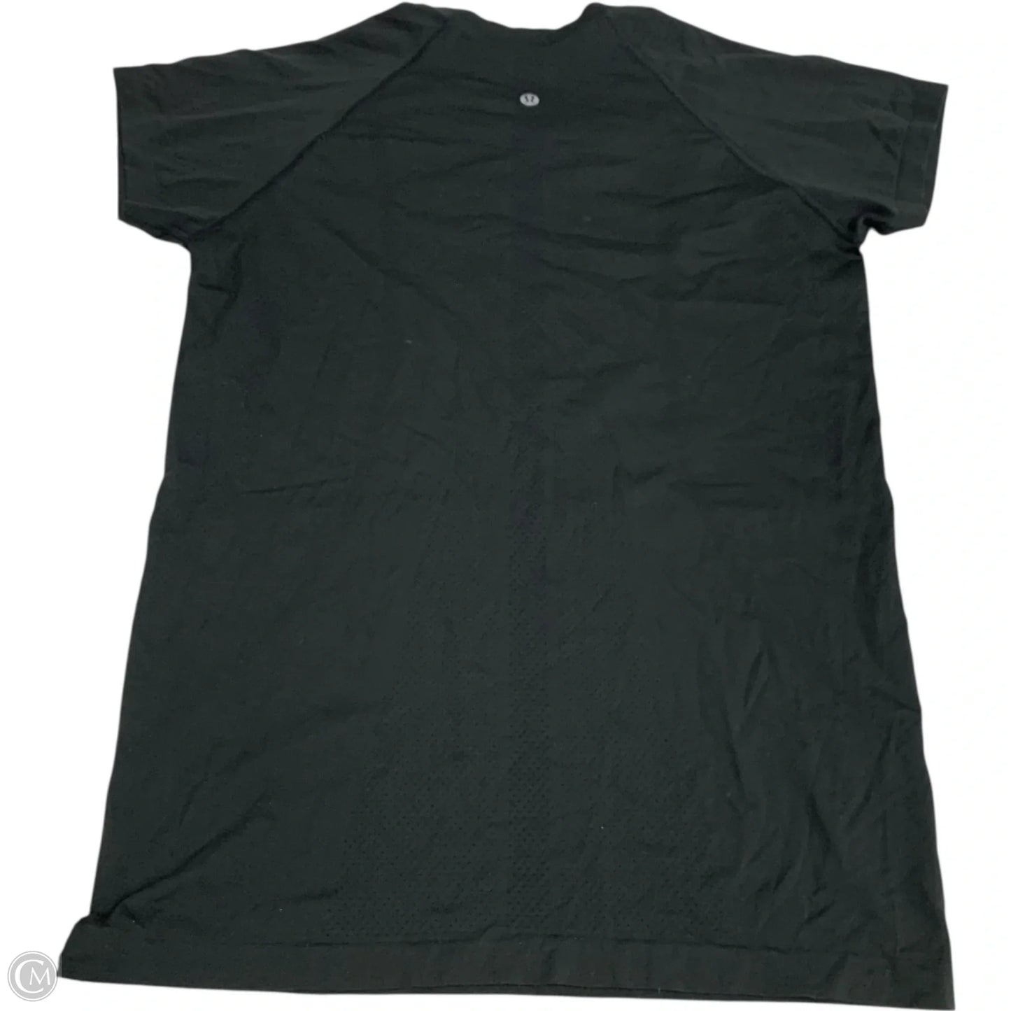 Athletic Top Short Sleeve By Lululemon In Black, Size: M