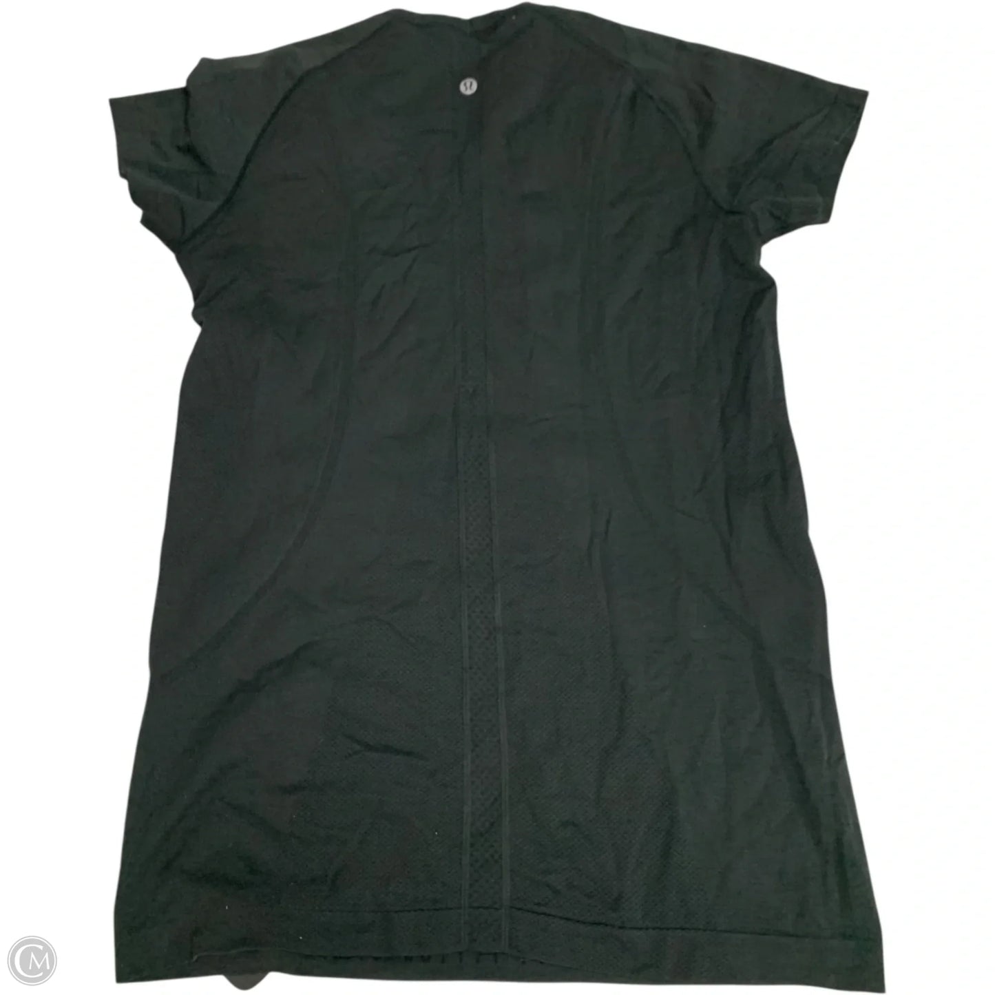 Athletic Top Short Sleeve By Lululemon In Black, Size: M