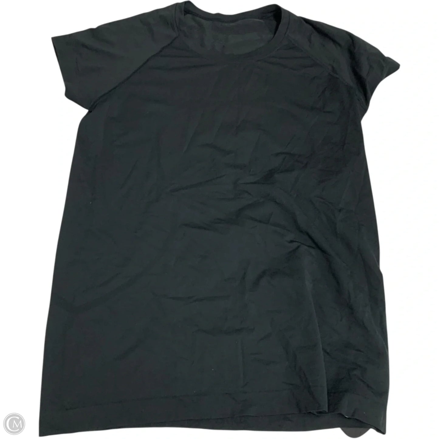 Athletic Top Short Sleeve By Lululemon In Black, Size: M