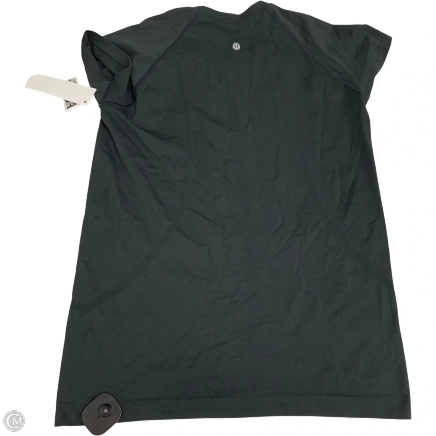 Athletic Top Short Sleeve By Lululemon In Black, Size: M