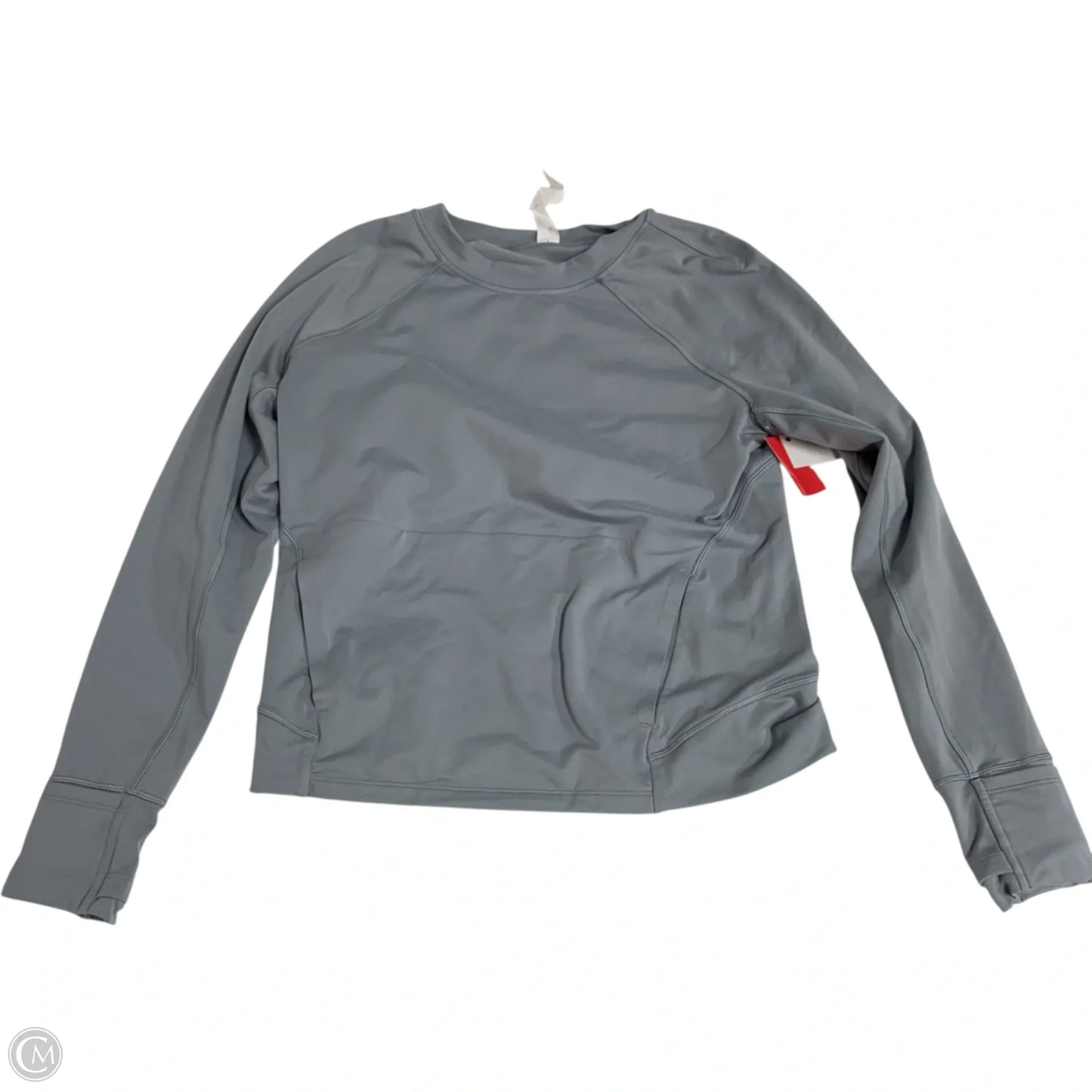 Athletic Top Long Sleeve Crewneck By Lululemon In Grey, Size: S