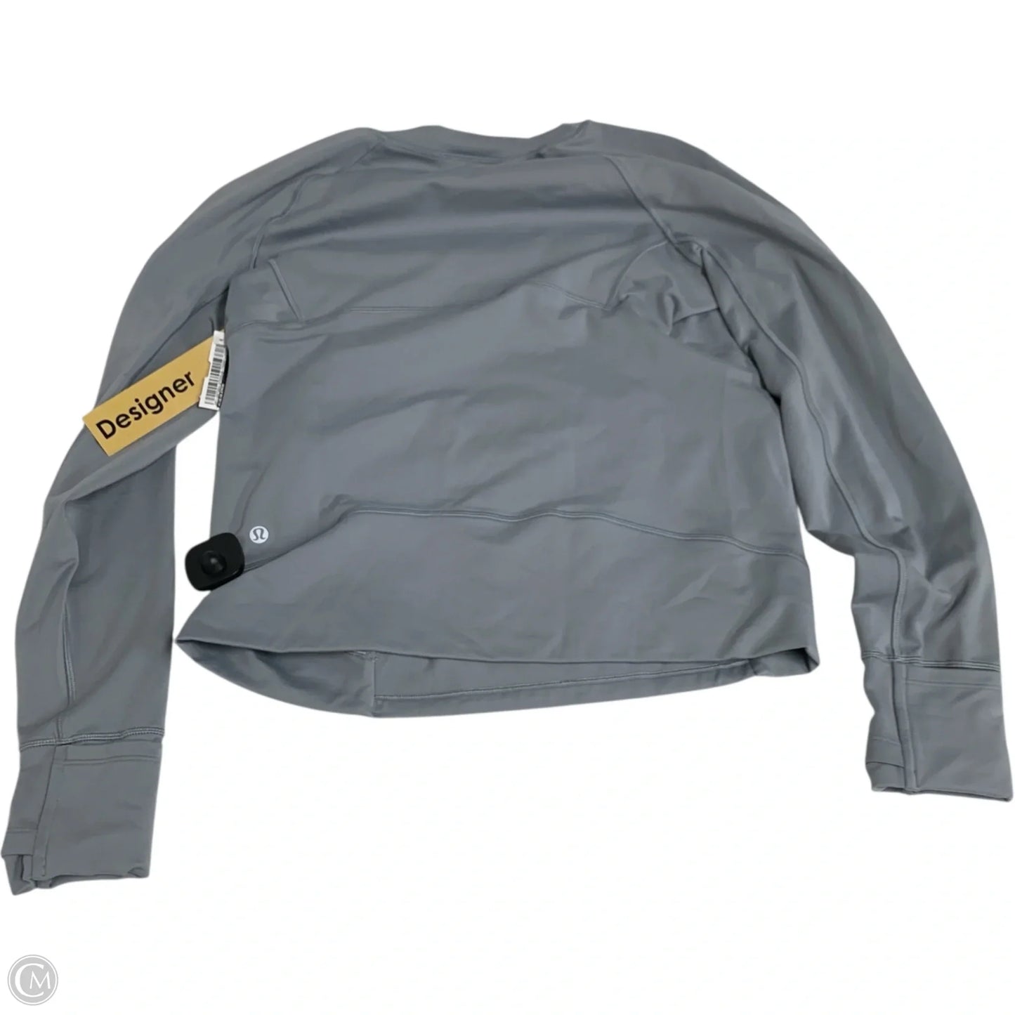Athletic Top Long Sleeve Crewneck By Lululemon In Grey, Size: S