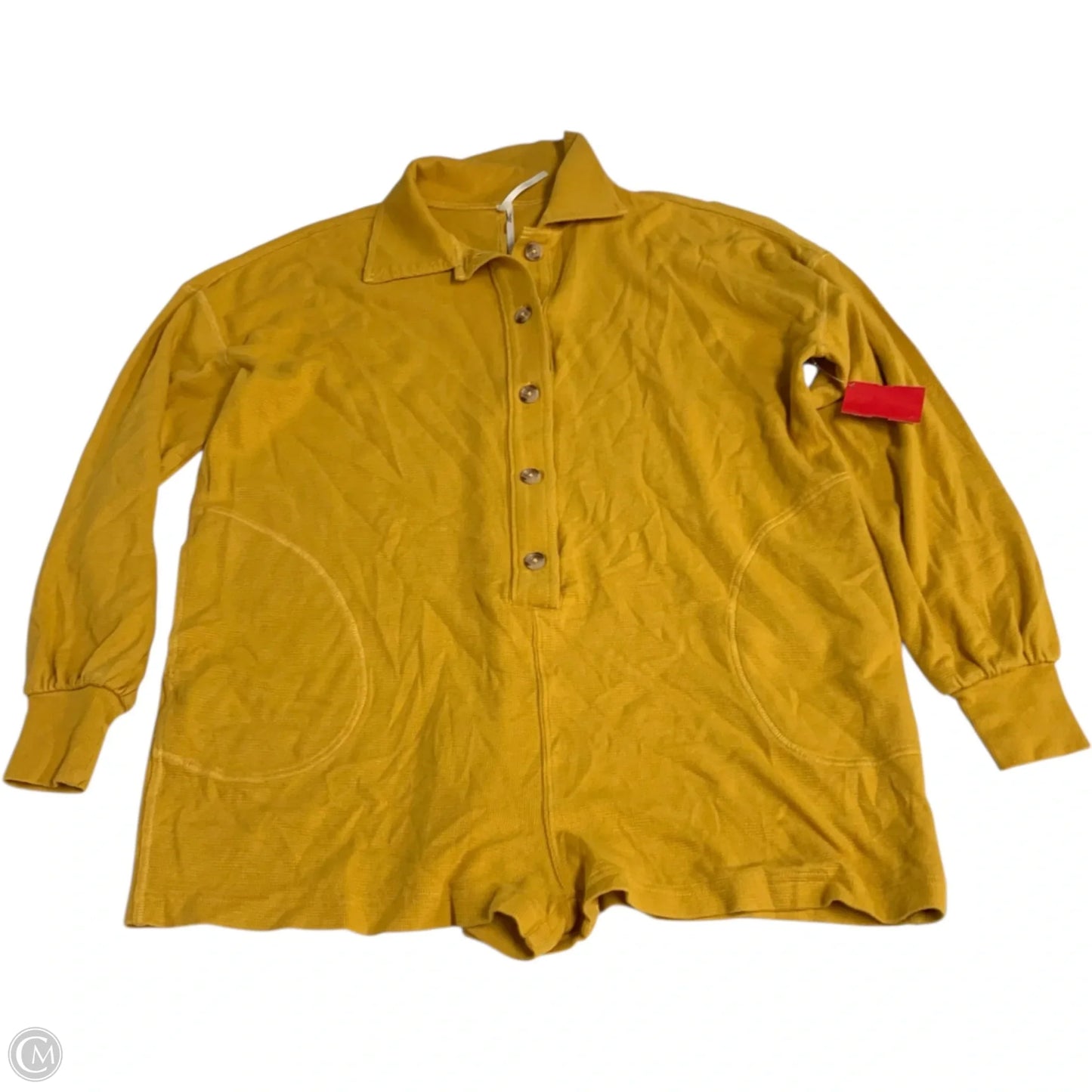 Romper By Anthropologie In Yellow, Size: Xxs