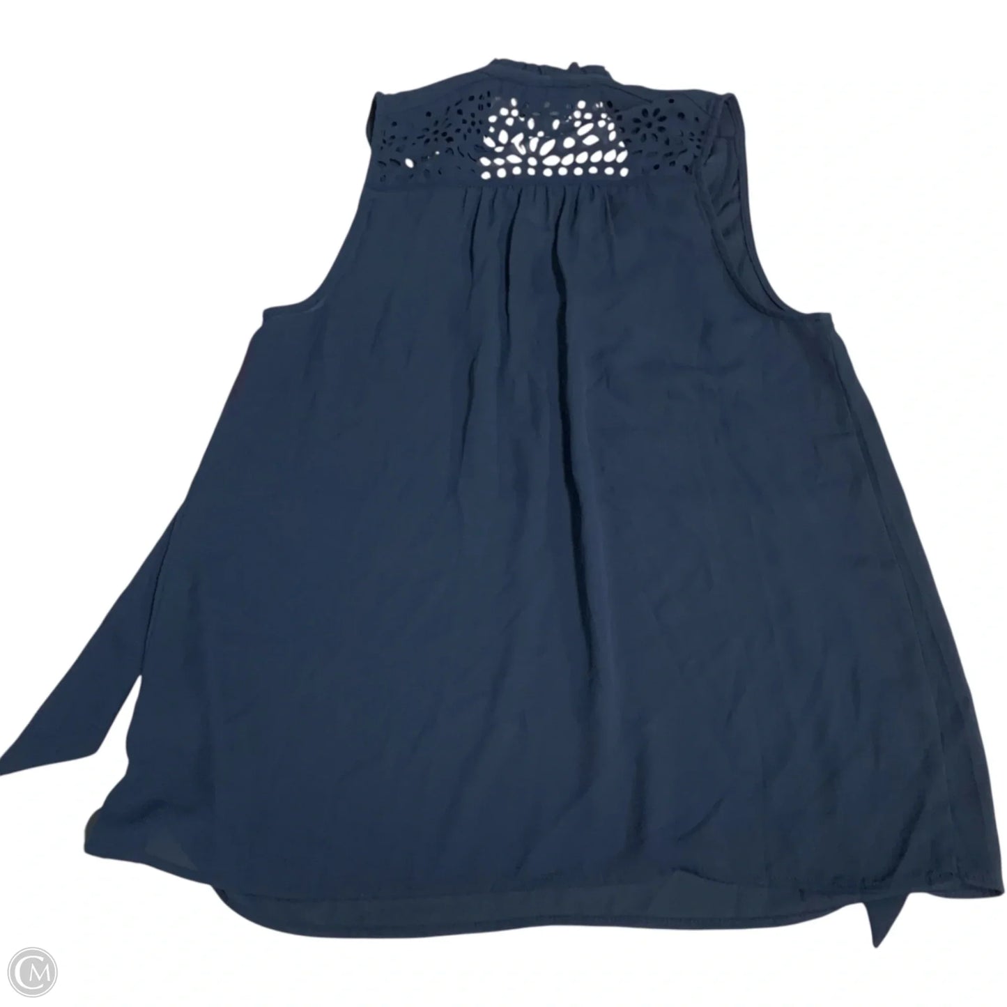 Blouse Sleeveless By Maeve In Navy, Size: S