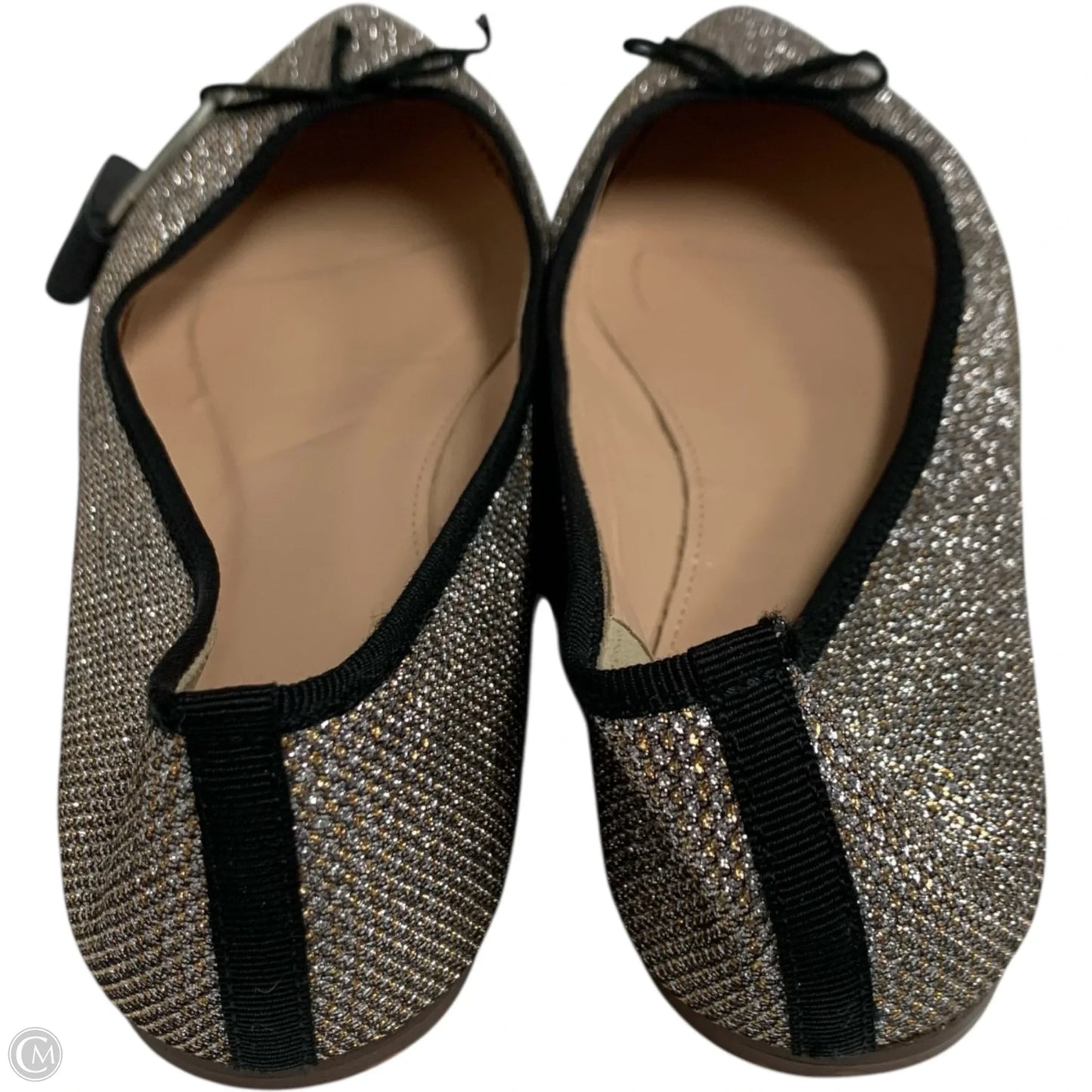 Shoes Flats By J. Crew In Gold & Silver, Size: 8.5