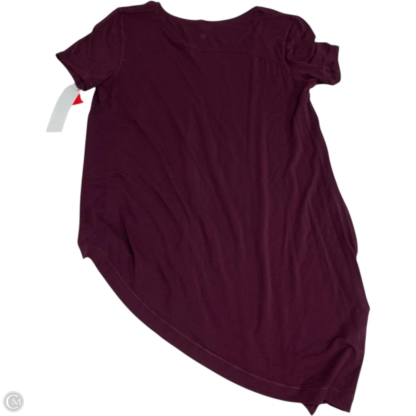 Athletic Top Short Sleeve By Lululemon In Purple, Size: S