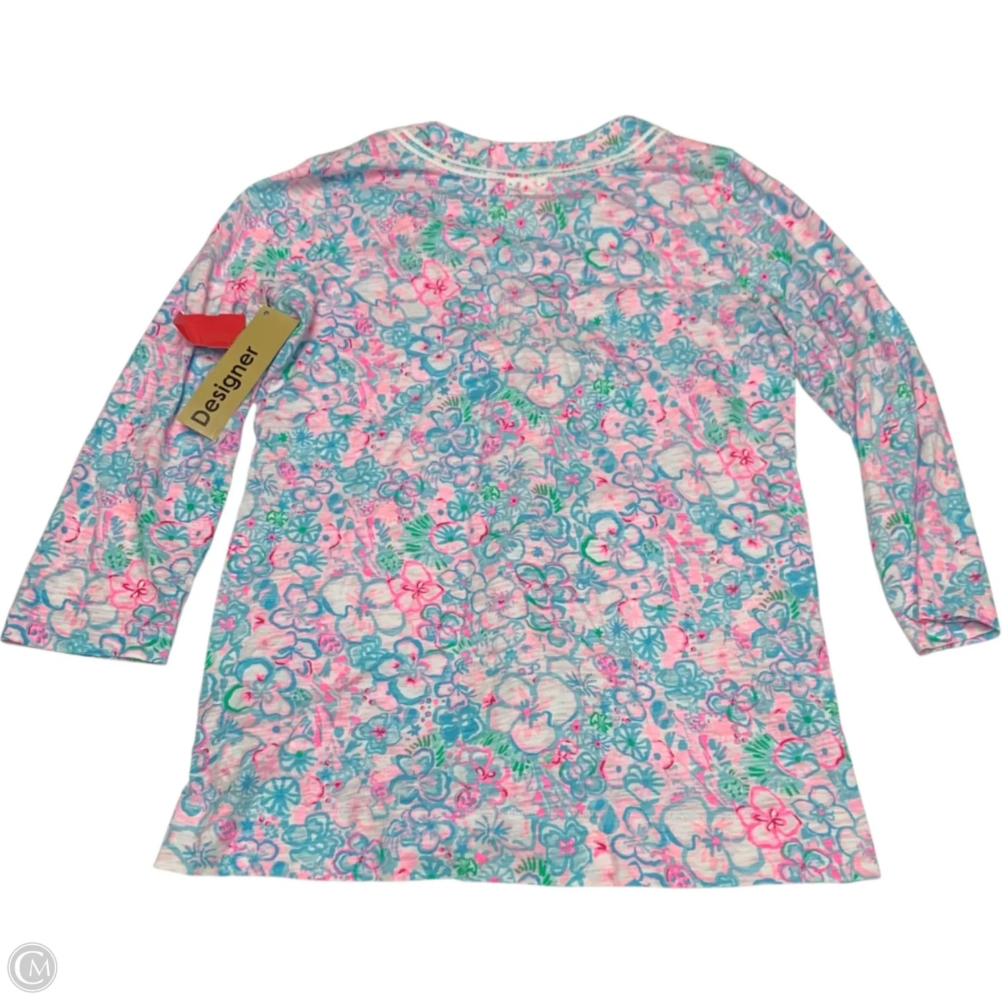 Tunic Designer By Lilly Pulitzer In Blue & Pink, Size: M