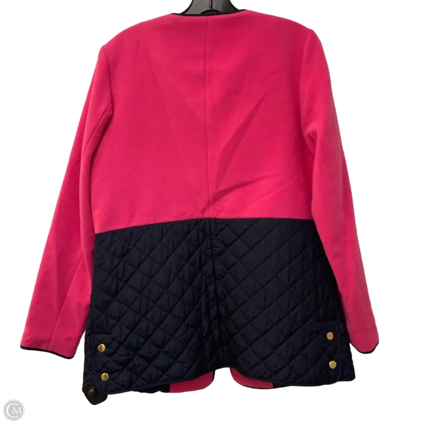 Jacket Fleece By Crown And Ivy In Blue & Pink, Size: S
