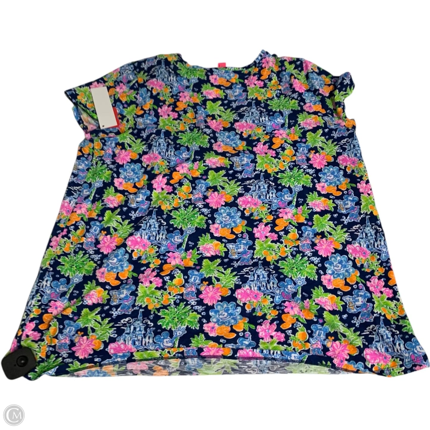 Top Short Sleeve Designer By Lilly Pulitzer In Blue, Size: 1x