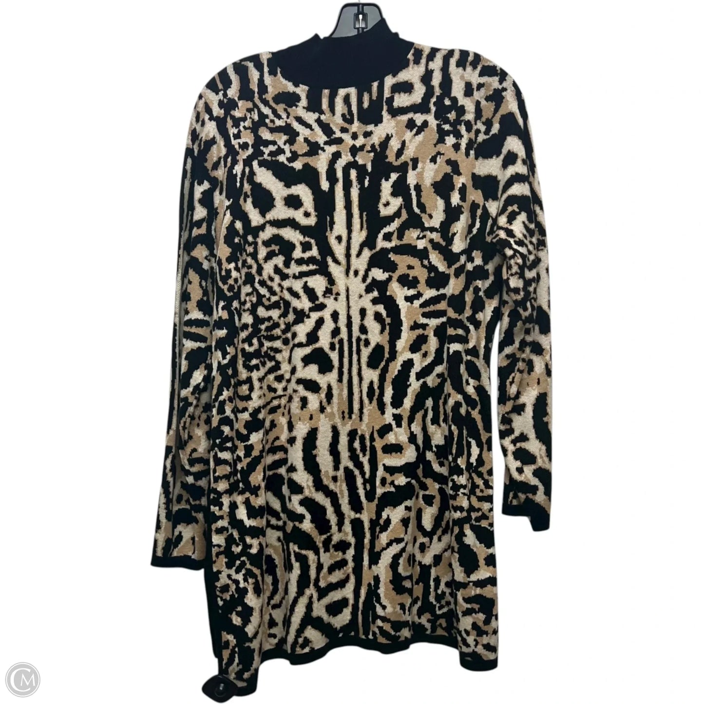 Sweater By Chicos In Animal Print, Size: L